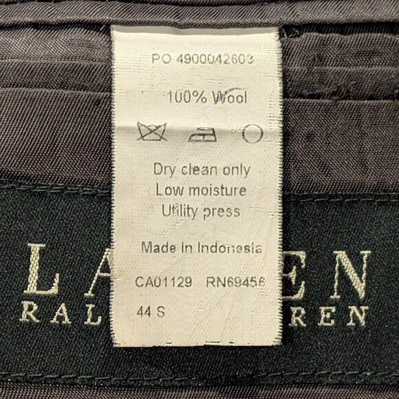 Lauren Ralph Lauren Wool Sport Coat Men's Size 44S Gray Check Pattern - Picture 9 of 14